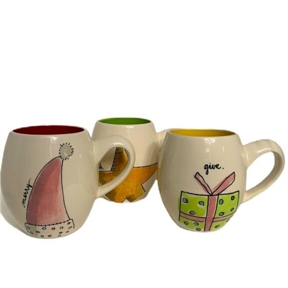 Rae Dunn Christmas Holiday Mugs - Picture 1 of 2